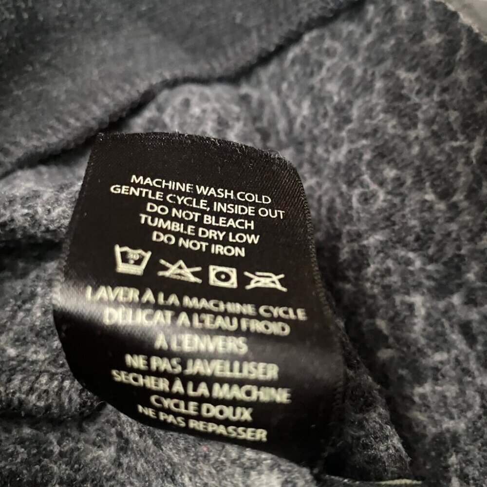 Obey Black and Grey Long Sleeve Pocket Hoodie Sweatshirt Size Medium - Picture 6 of 7